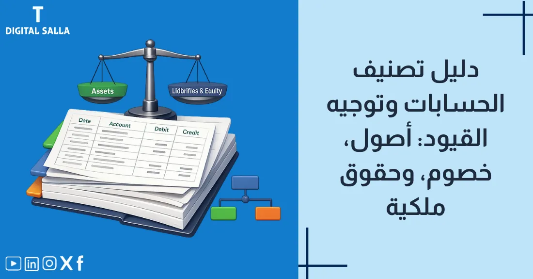 دليل تصنيف الحسابات وتوجيه القيود مع رسم لهيكل تنظيمي للحسابات.