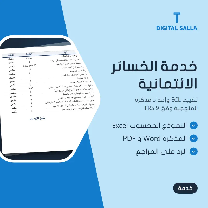 Expected Credit Loss Assessment and Methodology Memo Service (IFRS 9)