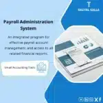 Payroll Management System Template, showing a set of documents including payroll sheets and financial reports, helps simplify the payroll management process. (Image: Payroll sheets and financial reports)
