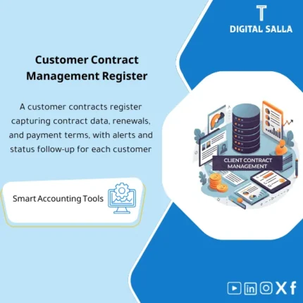 Screen preview of a ready-to-use accounting contract management template