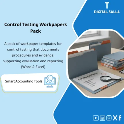 Cover of the Control Testing Workpapers showing sampling