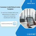 Cover of the Customer Credit Policy showing credit limits