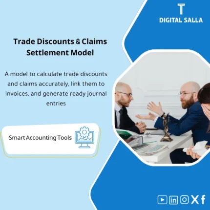 Cover of the Rebates/Claims Template showing rebate/claim settlement