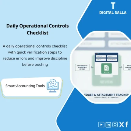 Cover of the Daily Controls Checklist showing daily exception checks (e.g.