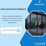 Cover of the Daily Cash Dashboard showing bank balances