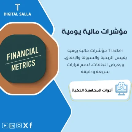 واجهة برنامج تحليل المؤشرات المالية على الحاسوب