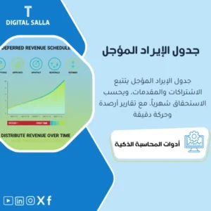 جدول إدارة الإيراد المؤجل للاشتراكات والمقدمات (Deferred Revenue Schedule) - نموذج Excel