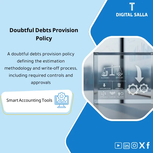 Doubtful-Debts-Provision-Policy-EN-178 Cover of the Doubtful Debts Provision Policy showing default criteria