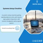 Cover of the Opening Balances Checklist showing GL/AR/AP/Inventory migration