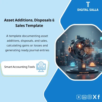 Cover of the Disposals Template showing asset additions/disposals/sale