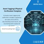 Cover of the Fixed Asset Inventory Template showing tagging/barcoding