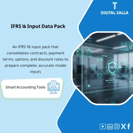Cover of the Lease Data Pack showing IFRS 16 inputs: contracts