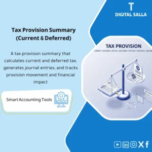 Tax Provision Summary - Excel File