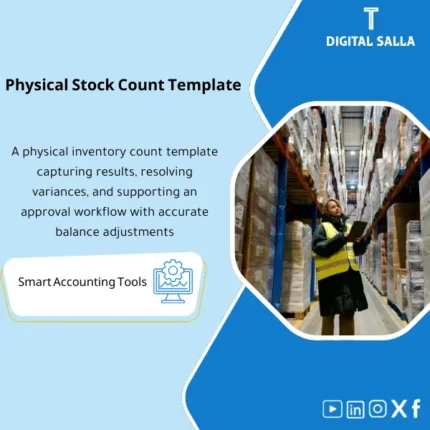 Cover of the Inventory Count Template showing count plan