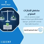 غلاف نموذج مخصص الإجازات يوضح حركة Vacation Accrual السنوية وقيود الاستحقاق وربطها برصيد أيام الإجازات