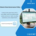 Cover of the Master Data Governance Policy showing RACI