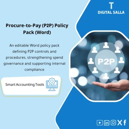 Cover of the Procurement & Payments Policy (P2P) showing PR/PO