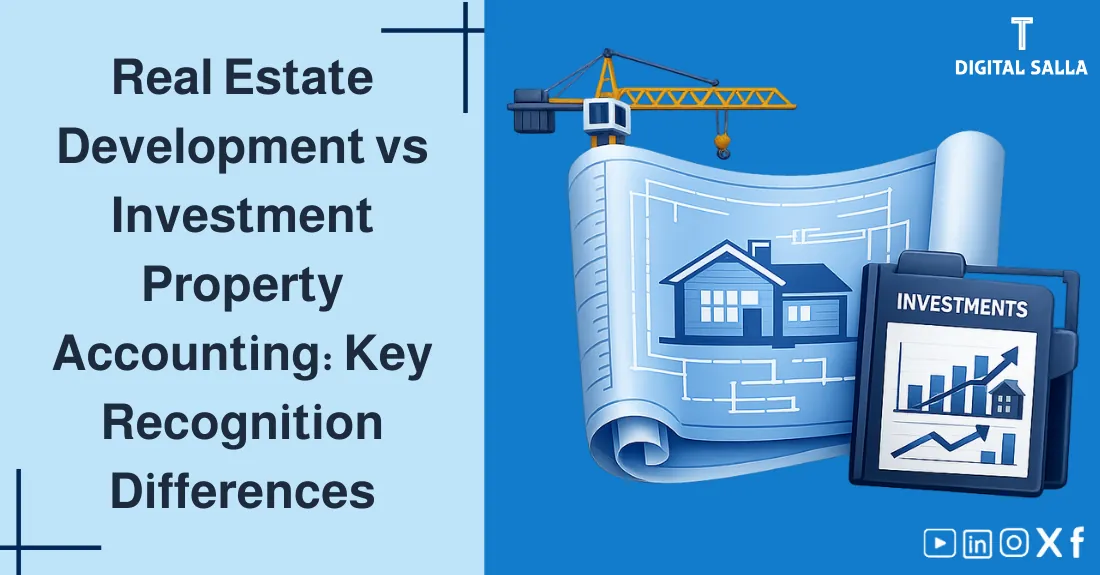 Comparison of Real Estate Development vs Real Estate Investment (illustration)