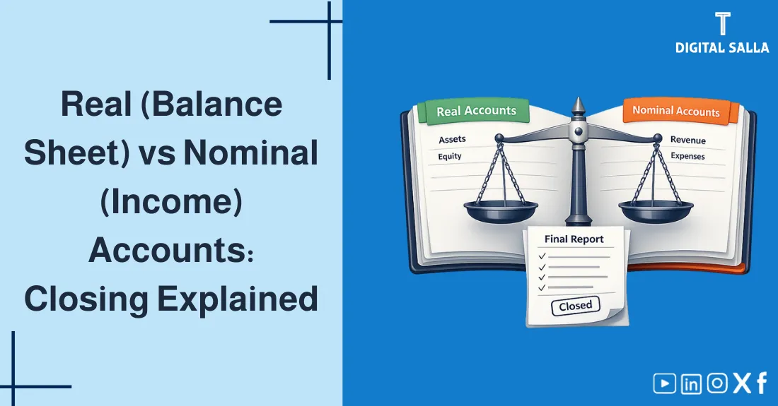 Illustration for Real and Nominal Accounts