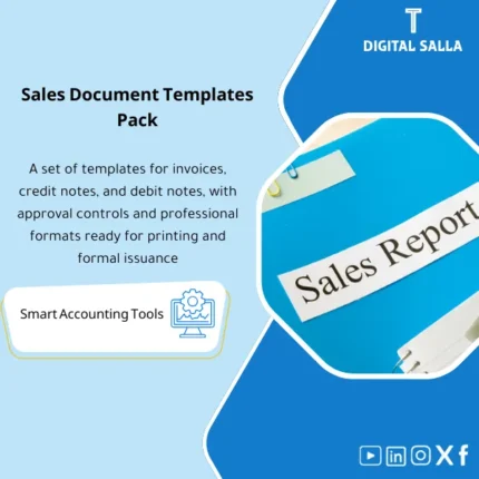 Cover of the Sales Documents Pack showing invoice