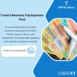 Cover of the Travel Expense Pack showing travel request