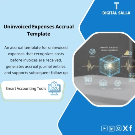 Cover of the Accrued Purchases Template showing unbilled purchases recognition