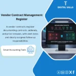 Cover of the Vendor Contracts Register showing documentation of prices/terms