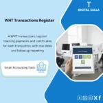 Cover of the WHT Tracker showing WHT transaction log